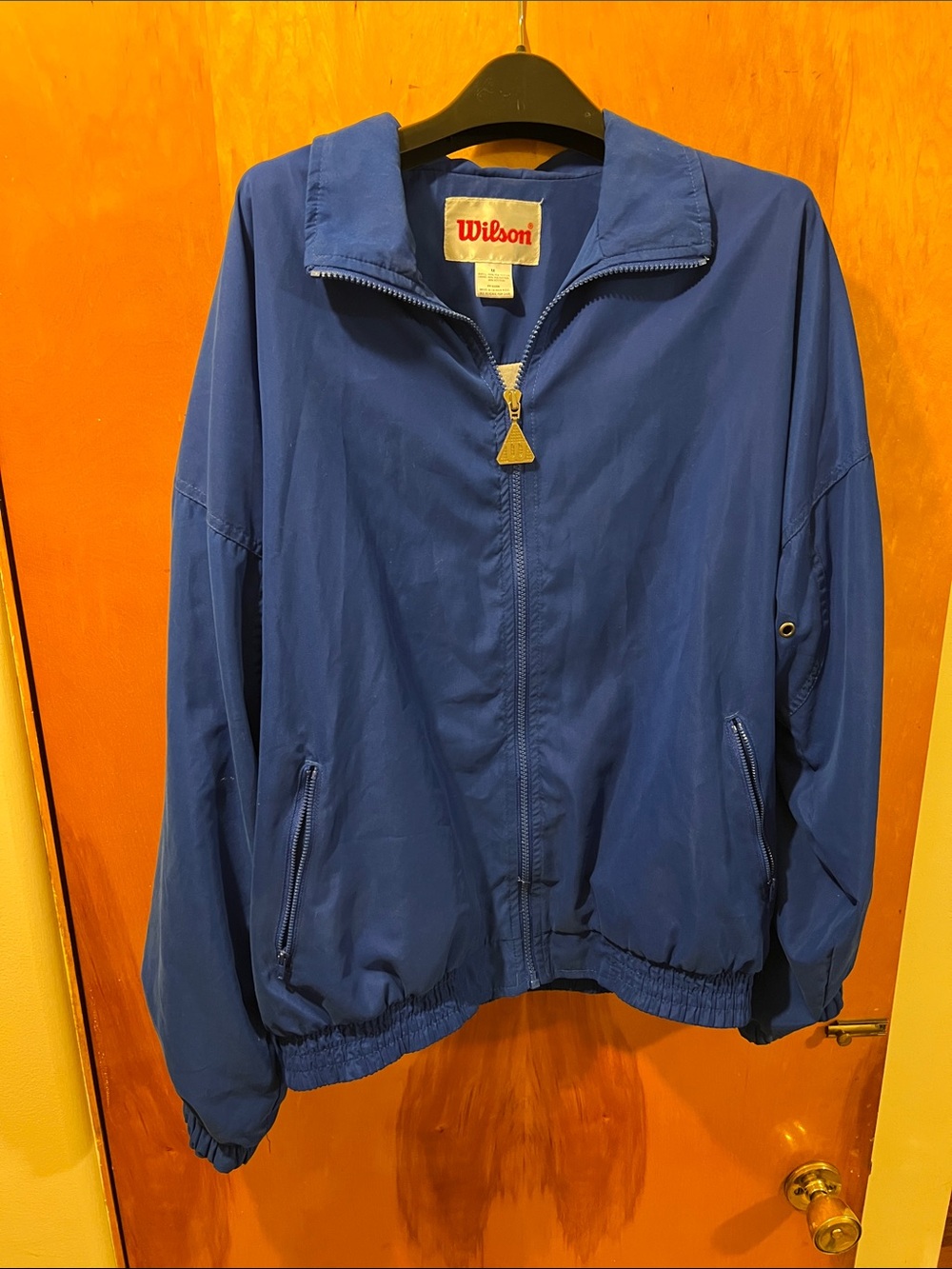 Wilson Blue Full-Zip Lightweight Windbreaker